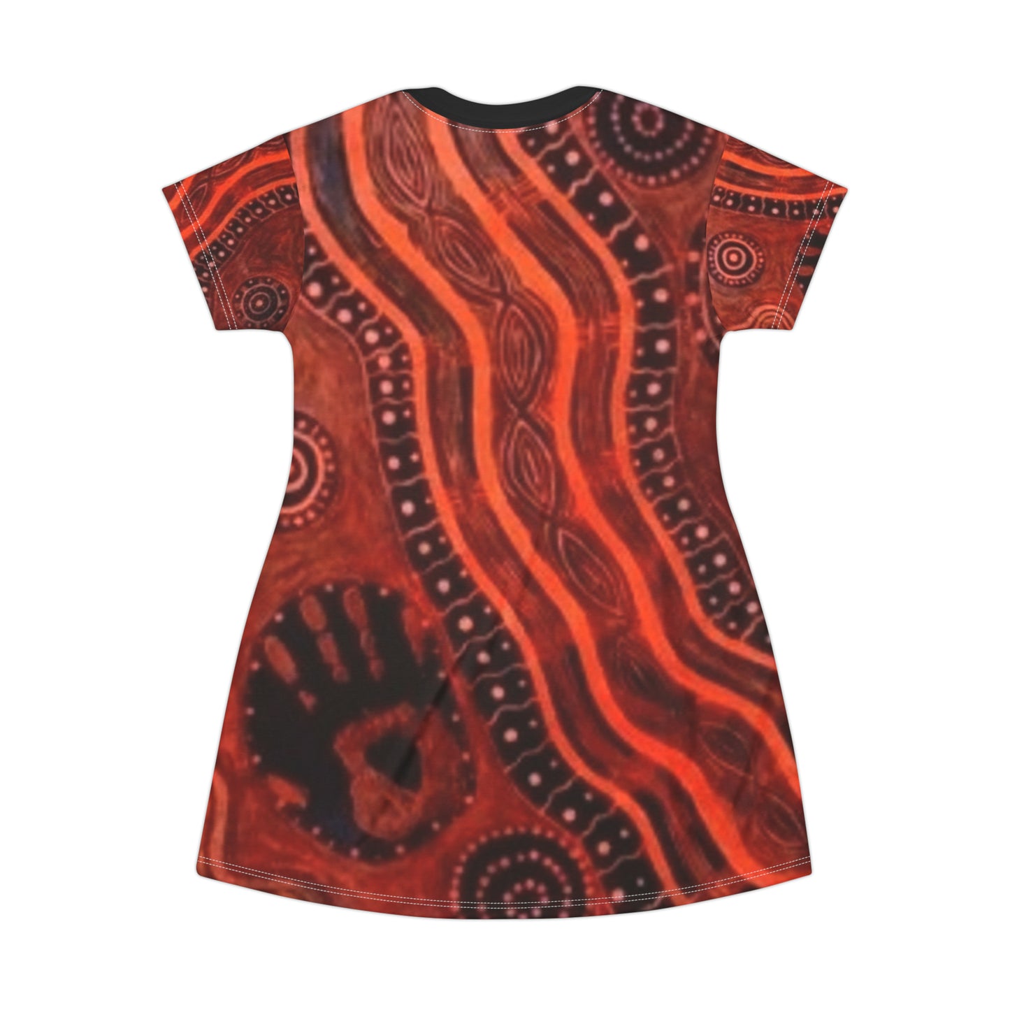 Gomeroi Dreaming Womens T-Shirt Dress (AOP)